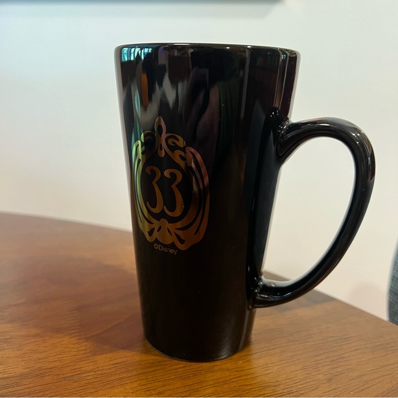 Disney’s Club 33 Tall Black Coffee Mug With Gold Logo - Picture 2 of 10